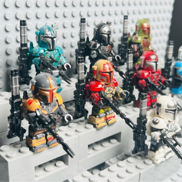 Star Wars Heavy Infantry Mandalorian Custom Minifigures Lot of 8 - Picture 5 of 6